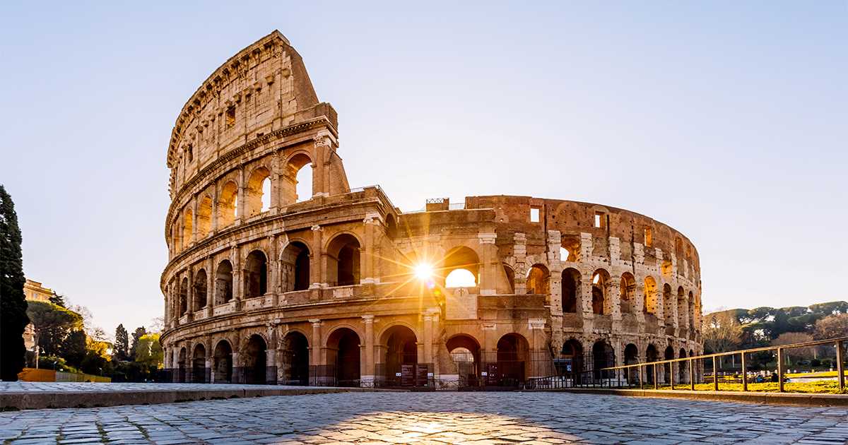The colosseum in rome, italy