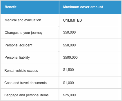 Travel insurance for 2 year working holiday