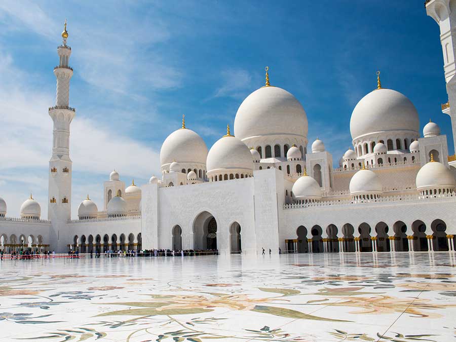 A mosque in Abu Dhabi, UAE