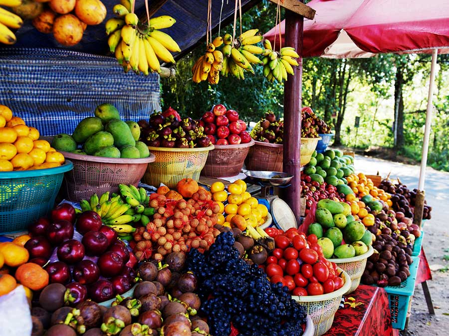 Fruit and vegetable market in Bali