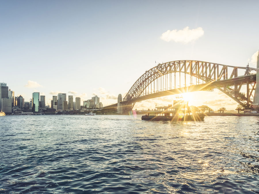 View of Sydney harbour bridge